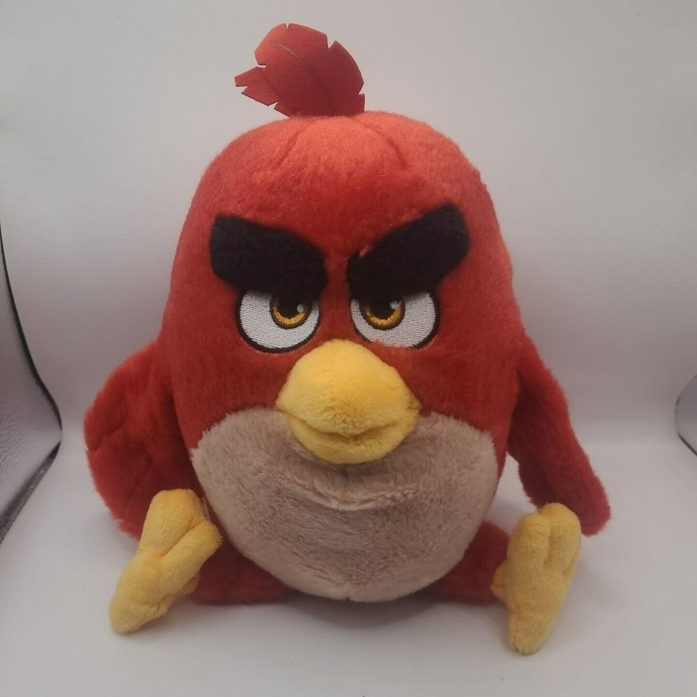 Angry Birds 11 " Plush Red Bird Rovio Toy Stuffed Animal No Talking